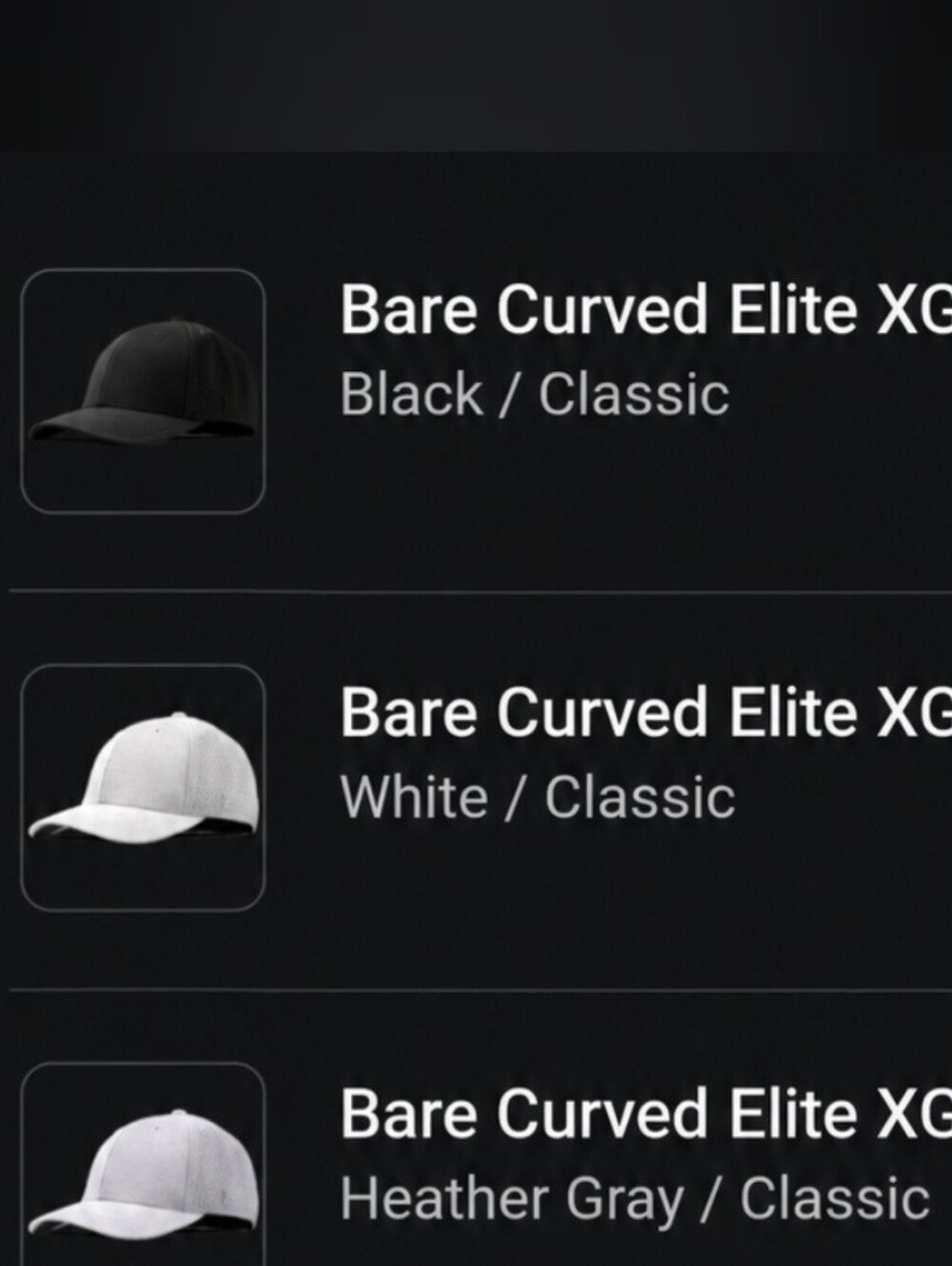 Branded Bills (Set of 3) Bare Curved Elite XGen™ Hat